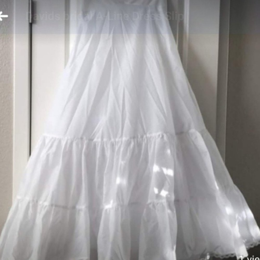 David's Bridal A-line dress slip